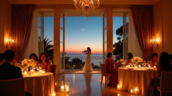 Optimiser l'ambiance de votre mariage glamour avec un violon à Cannes